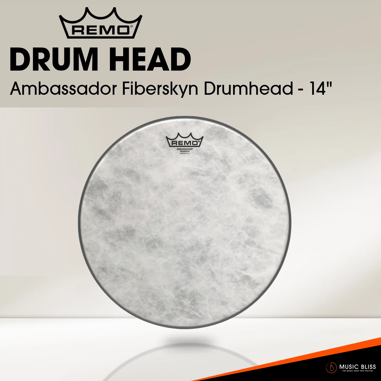Remo Ambassador Fiberskyn Drumhead (Available in sizes 10"-18") - Image 3