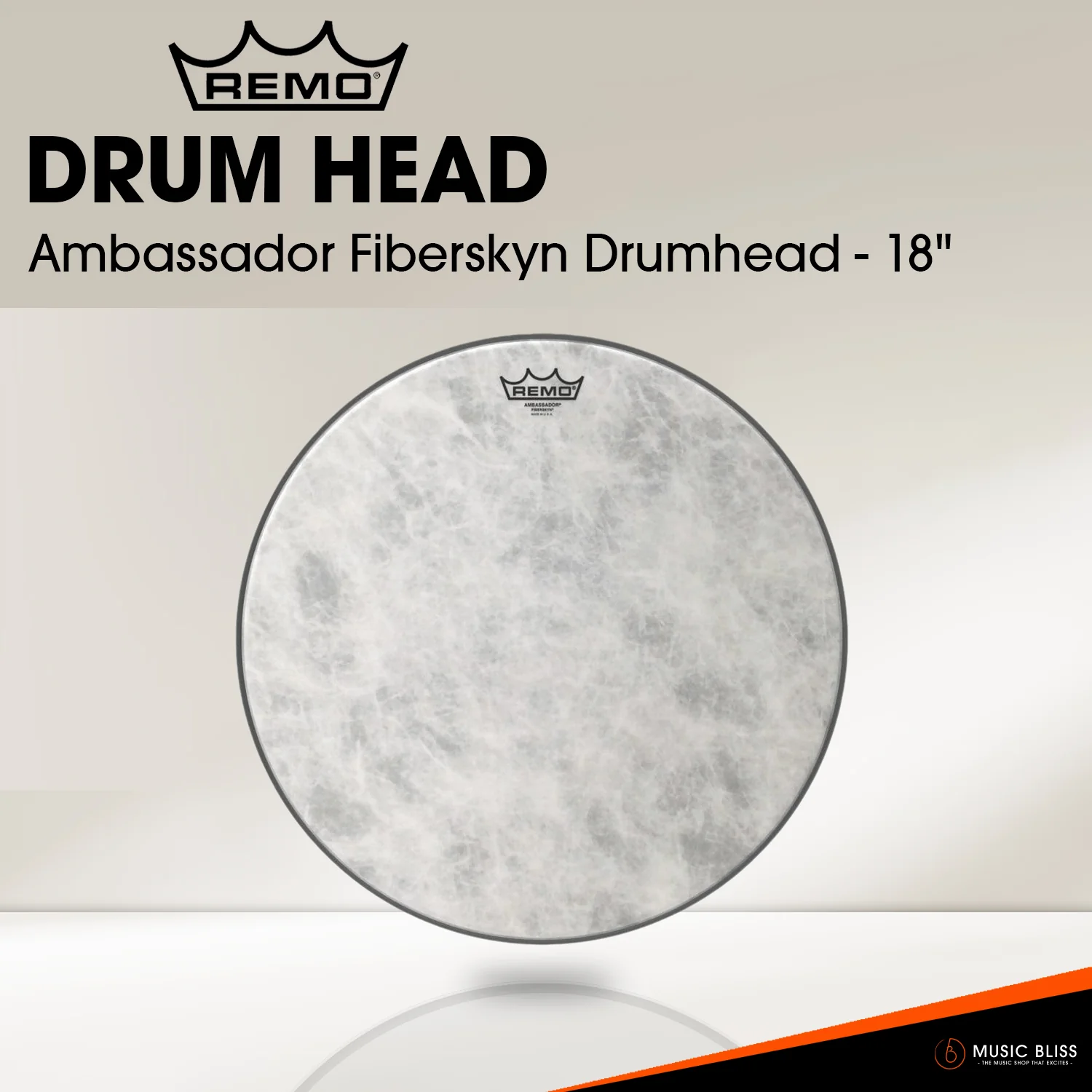 Remo Ambassador Fiberskyn Drumhead (Available in sizes 10"-18") - Image 5
