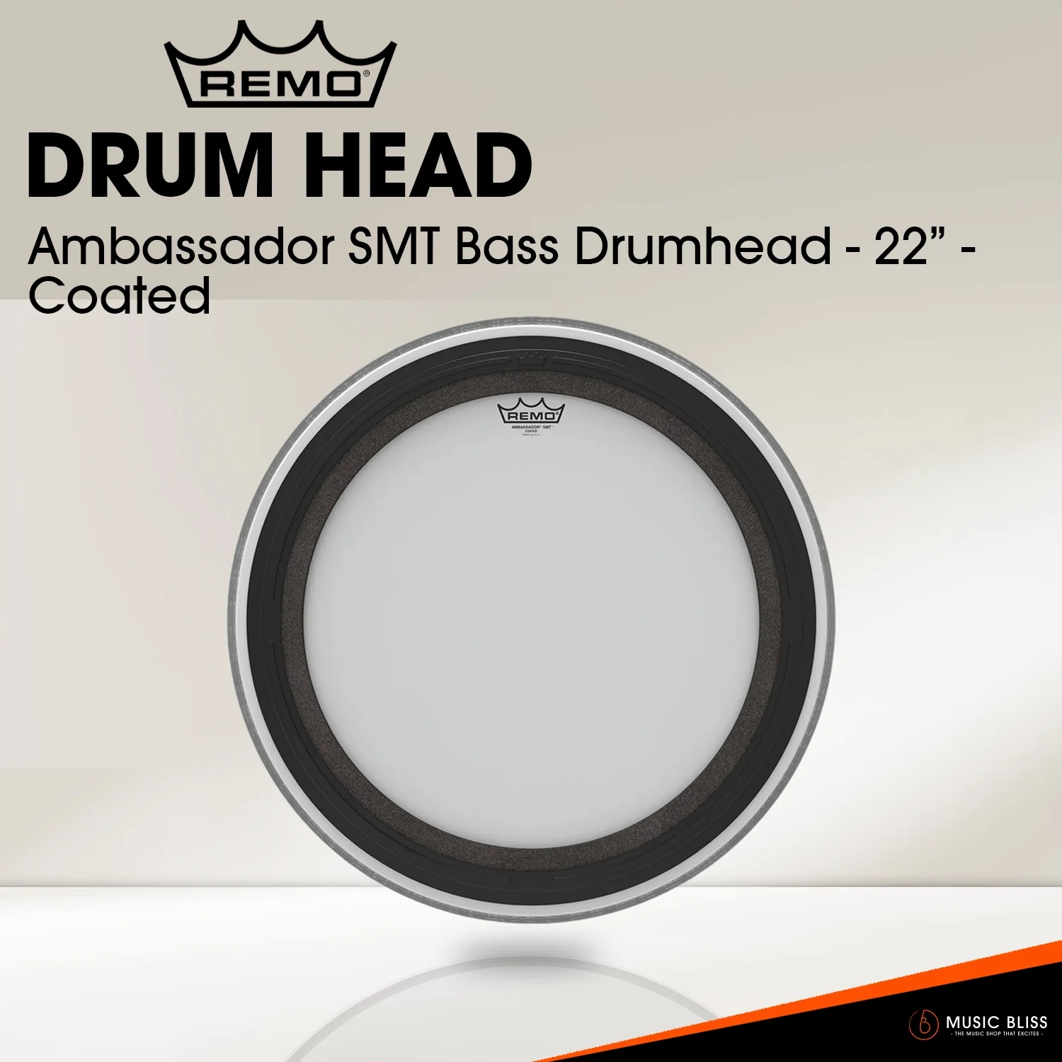 Remo Ambassador SMT Coated Drumhead (Available in sizes 16"-22") - Image 4