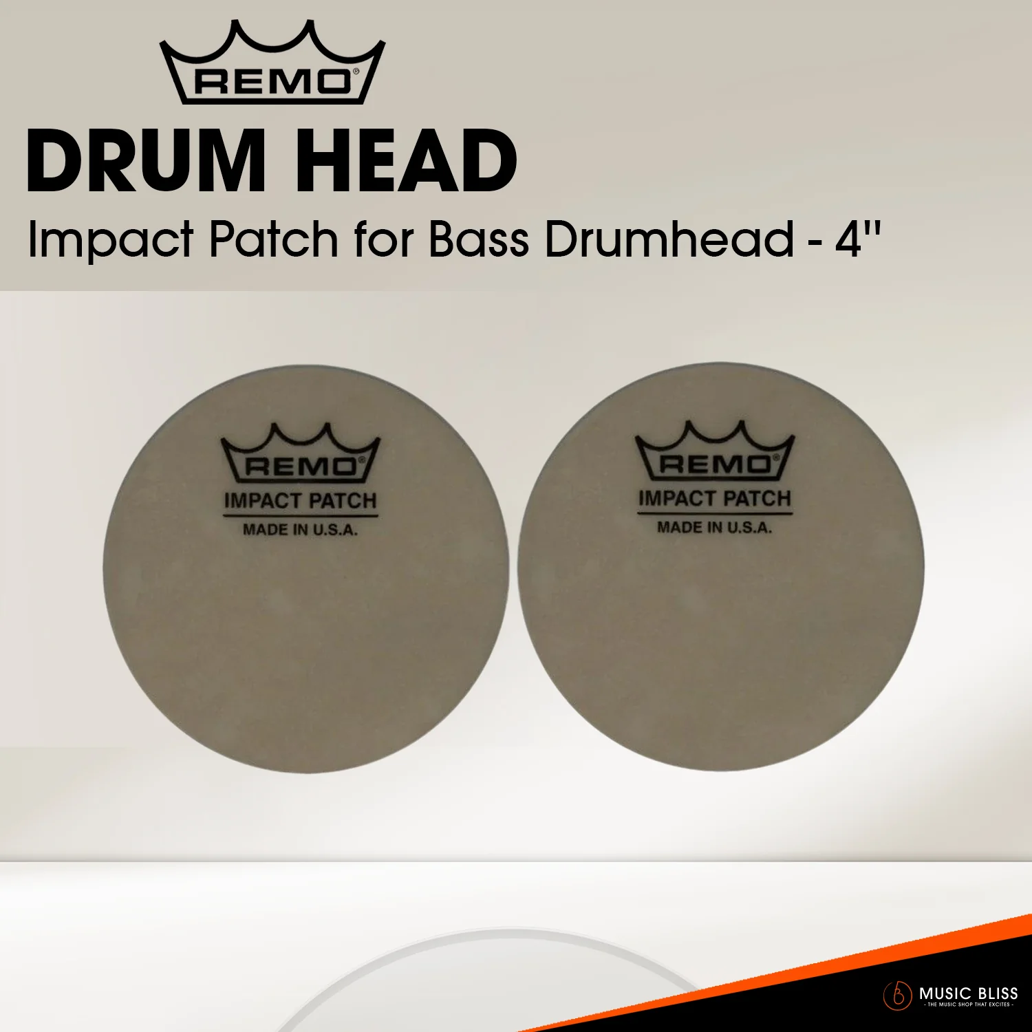 Remo Impact Patch for Bass Drumhead - 4''