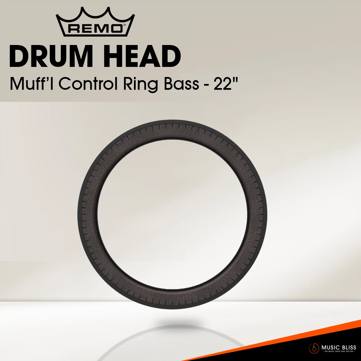 Remo Muff’l Control Ring Bass - 22"