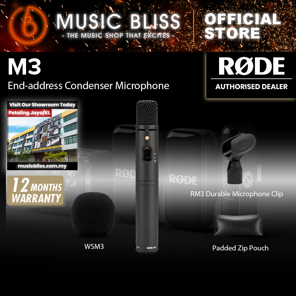 Rode M3 Multi-powered Condenser Microphone 10 Years Warranty [Made in Australia]