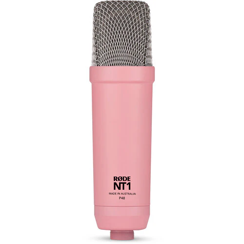Rode NT1 Signature Series Condenser Microphone with SM6 Shockmount and Pop Filter - Pink - Image 3