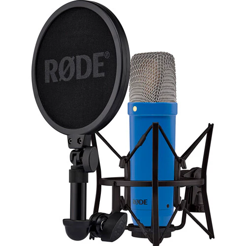 Rode NT1 Signature Series Condenser Microphone with SM6 Shockmount and Pop Filter - Cobalt - Image 2