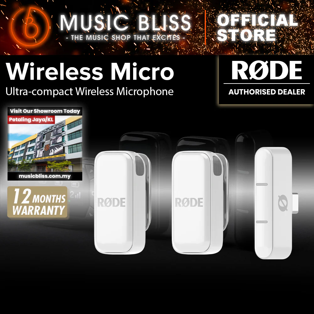 Rode Wireless Micro Ultra 2TX+1RX Compact Wireless Mic for Type C - White - Image 2