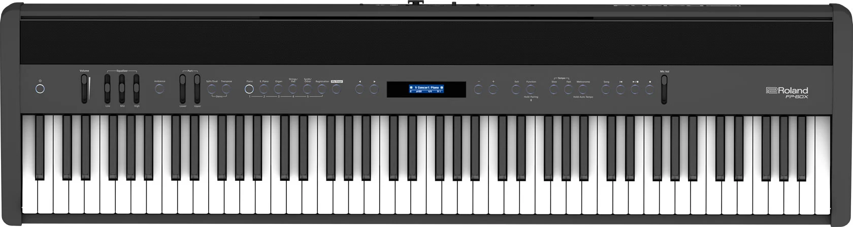 Roland FP-60X 88-key Digital Piano Musician Package with DP-10 Pedal - Black - Image 2