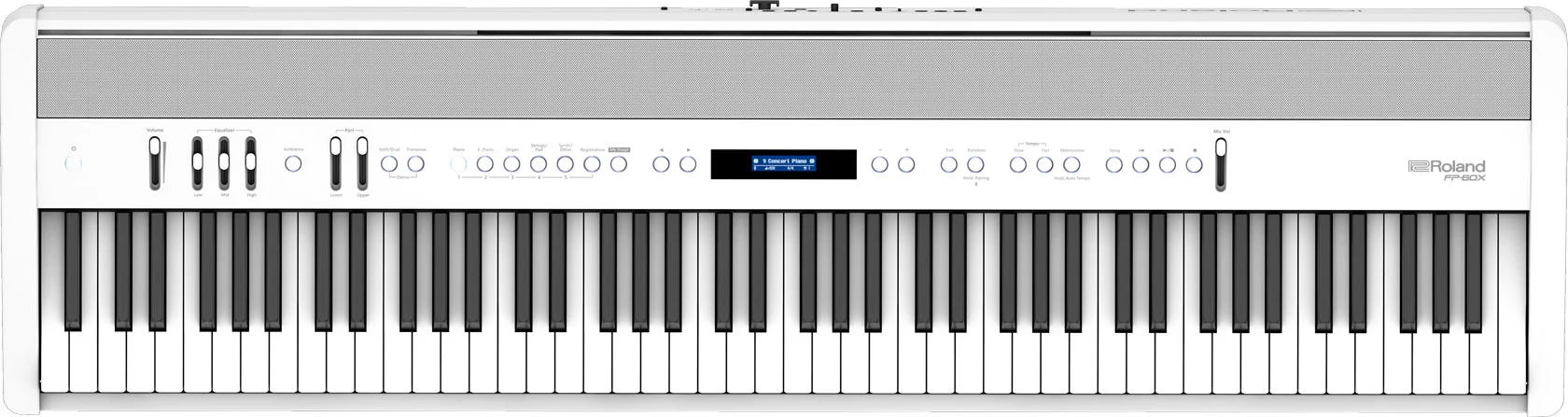 Roland FP-60X 88-key Digital Piano Musician Package with DP-10 Pedal - White - Image 2