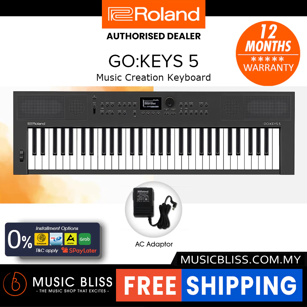 Roland GO:KEYS 5 Keyboard - Graphite