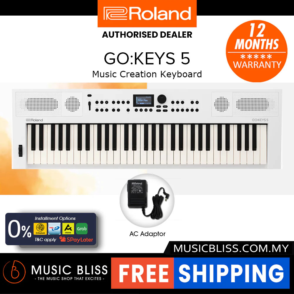 Roland GO:KEYS 5 Keyboard - White