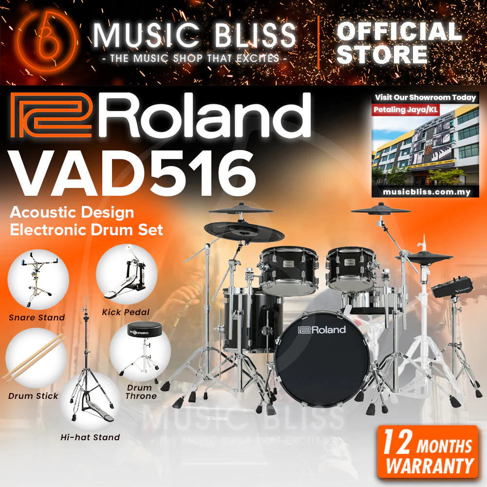 Roland V-Drums Acoustic Design VAD516 Electronic Drum Set - Image 2