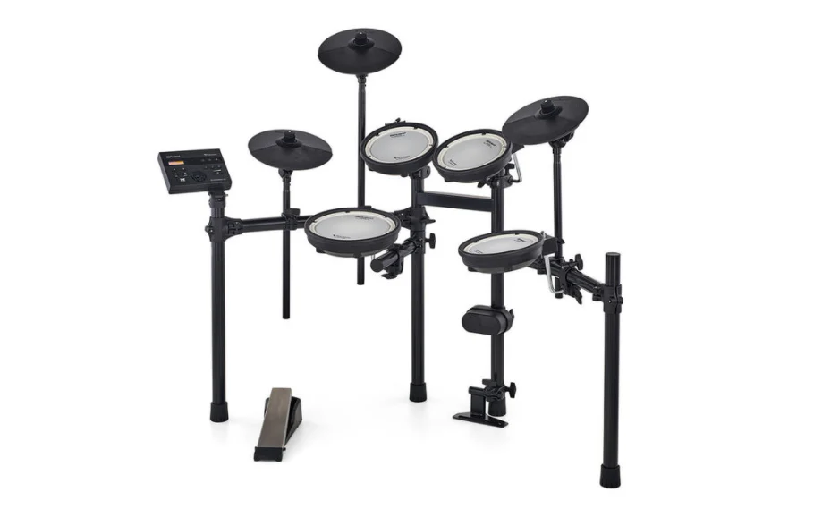 Roland V-Drums TD-07DMK Electronic Drum Set with RH-5 Headphone, Kick Pedal, Throne and Drumsticks - Image 14