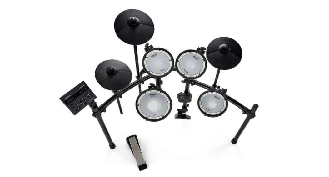 Roland V-Drums TD-07DMK Electronic Drum Set with RH-5 Headphone, Kick Pedal, Throne and Drumsticks - Image 15
