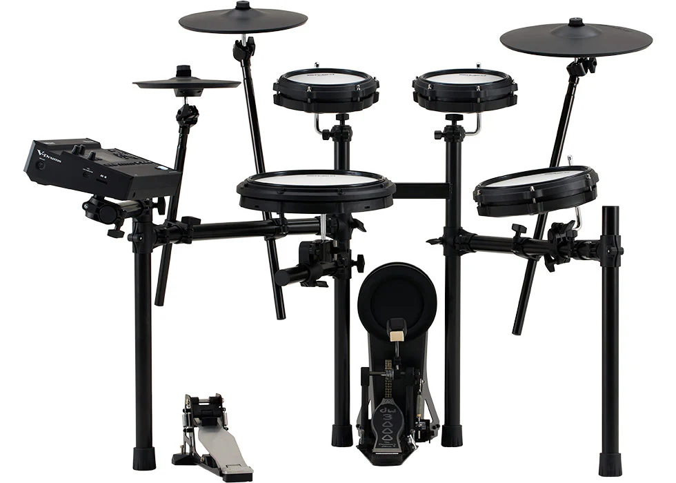 Roland V-Drums TD313 Electronic Drum Set with Headphone, Kick Pedal, Throne and Drumsticks - Image 10
