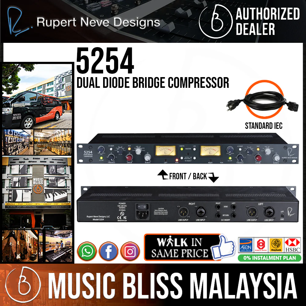 Rupert Neve Designs Shelford Diode Bridge Compressor