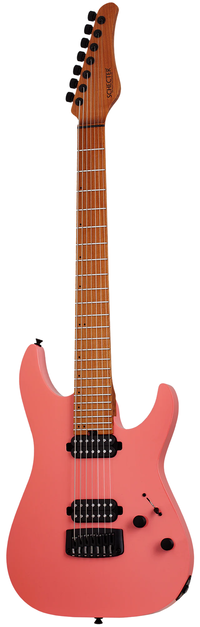 Schecter Aaron Marshall AM-7 (USA) Electric Guitar - Sugar Coral - Image 2