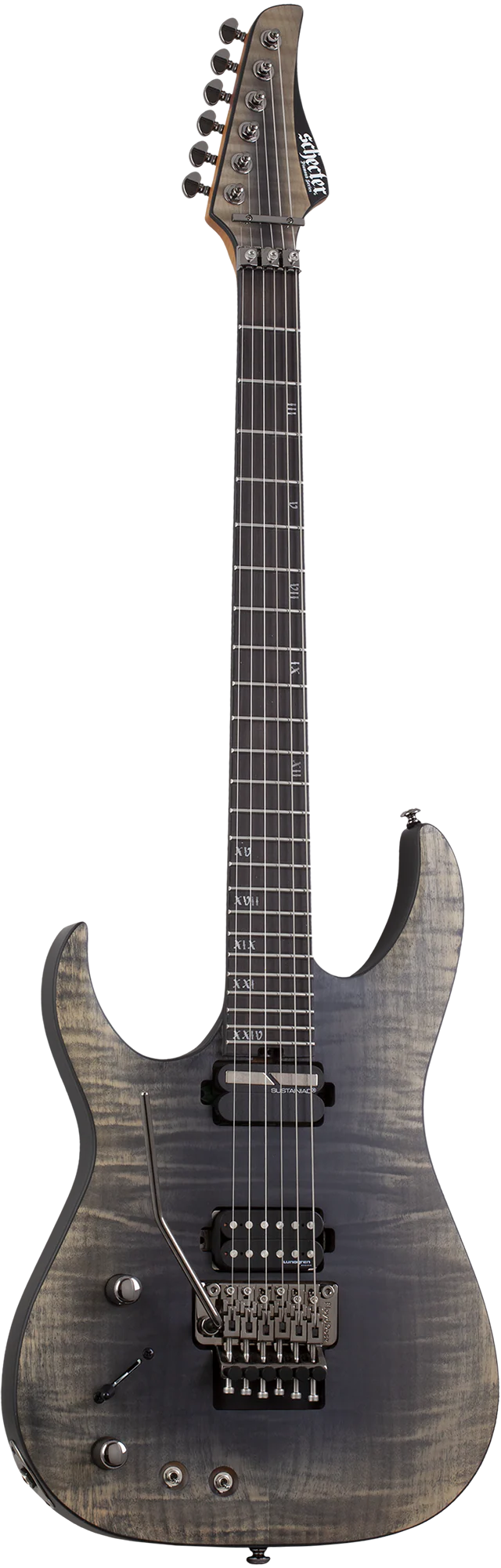 Schecter Banshee Mach-6 FR-S Left-Handed Electric Guitar - Fallout Burst - Image 2