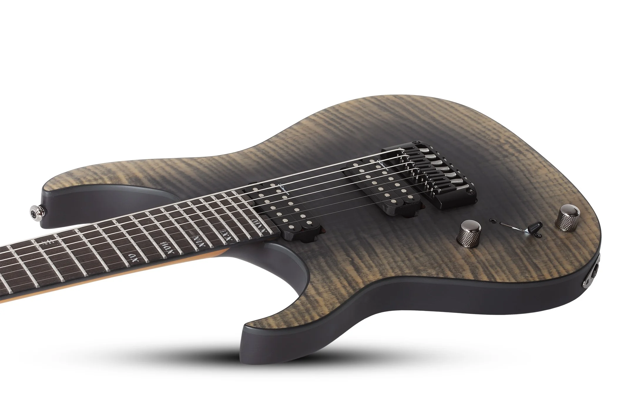 Schecter Banshee Mach-7 Left-Handed Electric Guitar - Fallout Burst - Image 7