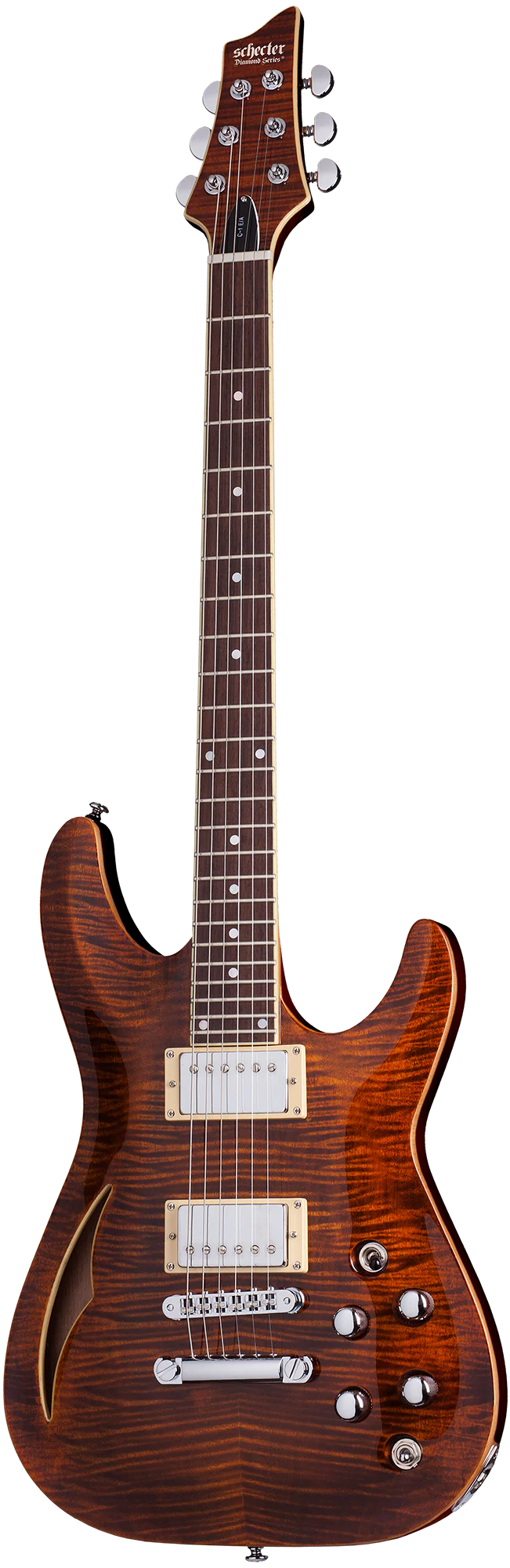 Schecter C-1 E/A Electric Guitar - Cat's Eye - Image 2
