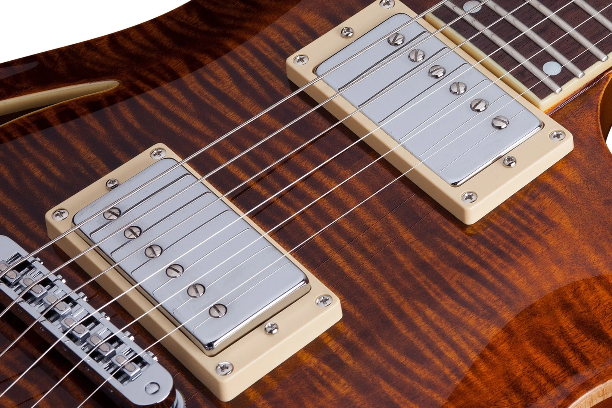 Schecter C-1 E/A Electric Guitar - Cat's Eye - Image 4