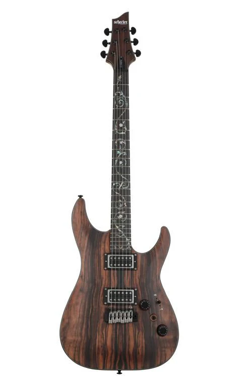 Schecter C-1 Exotic Ebony Electric Guitar - Natural Satin - Image 2