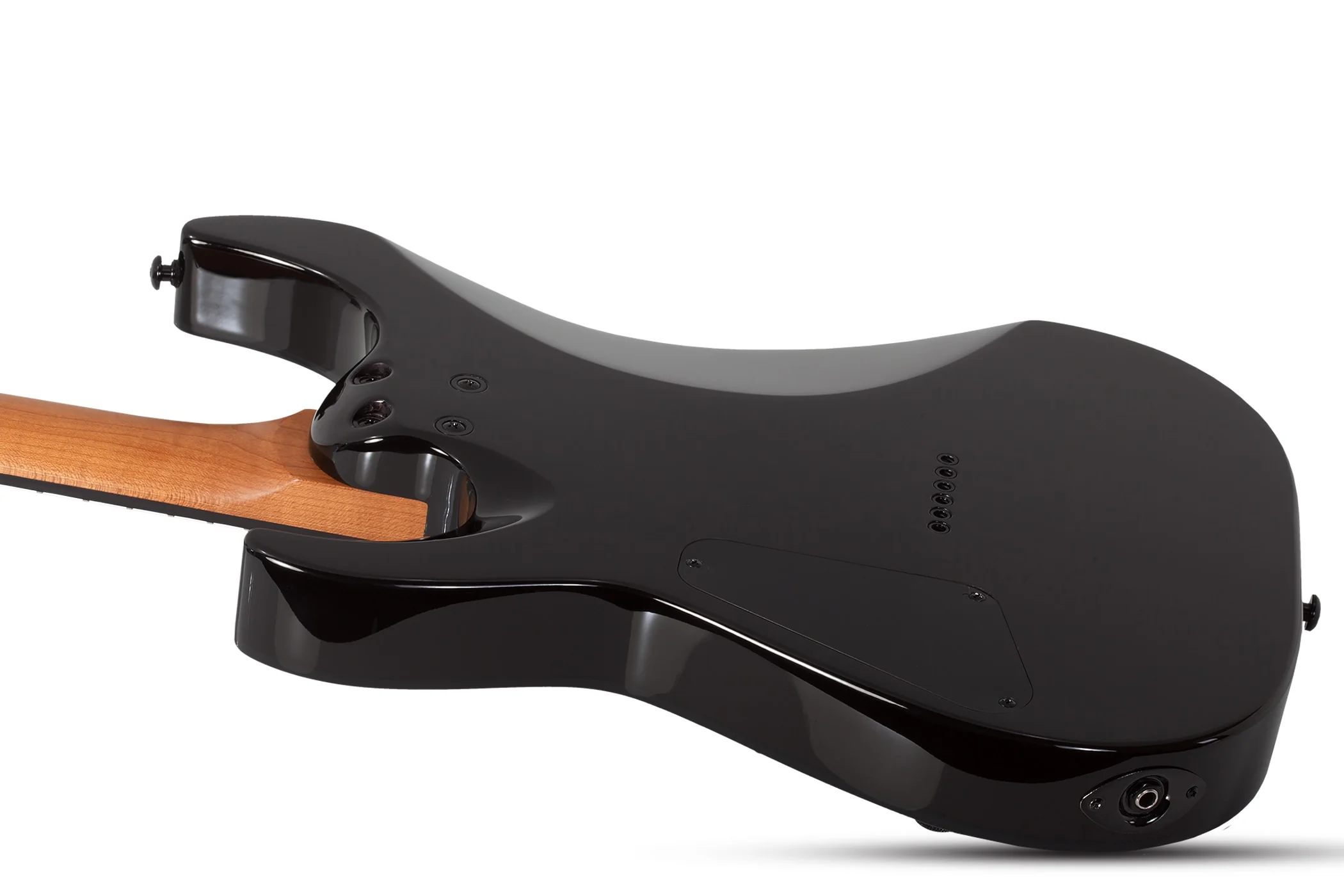 Schecter C-1 Standard Electric Guitar - Black Fade Burst Burl - Image 9