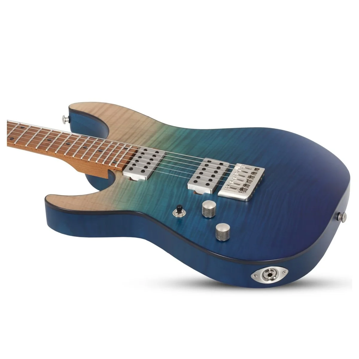 Schecter C-1 Standard Plus Left-Handed Electric Guitar - Blue Fade - Image 2
