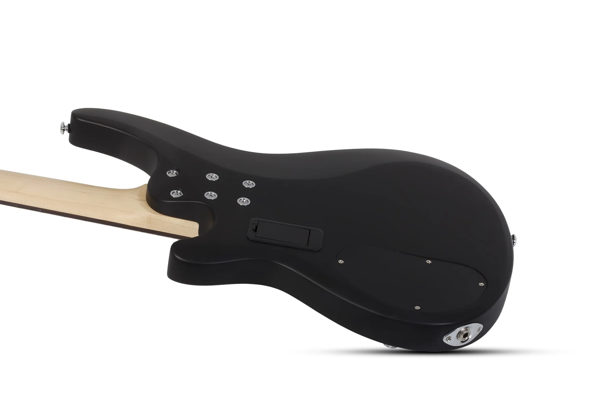 Schecter C-4 Deluxe Electric Bass Guitar - Satin Black - Image 9