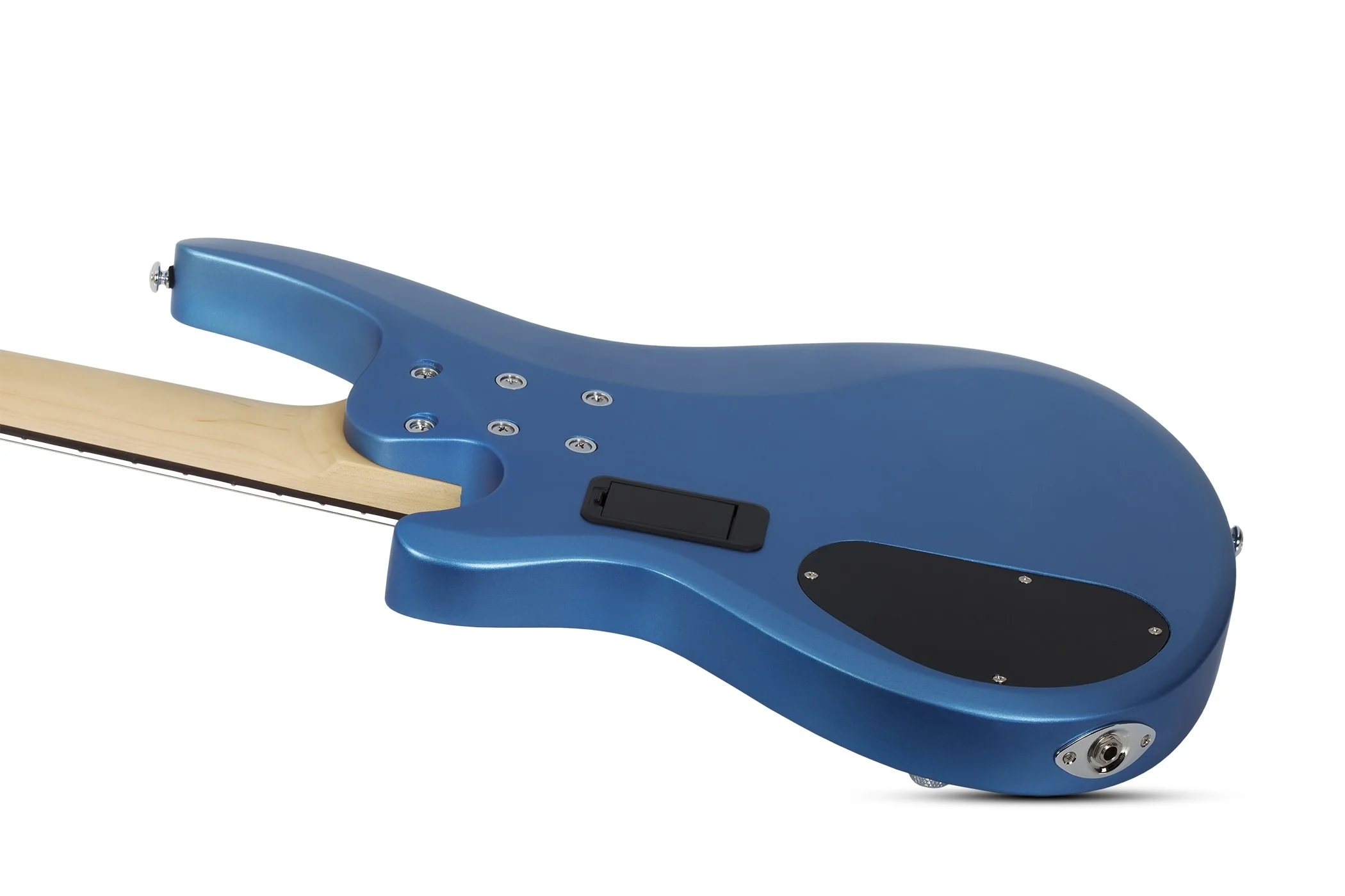 Schecter C-5 Deluxe Electric Bass Guitar - Satin Metallic Light Blue - Image 7