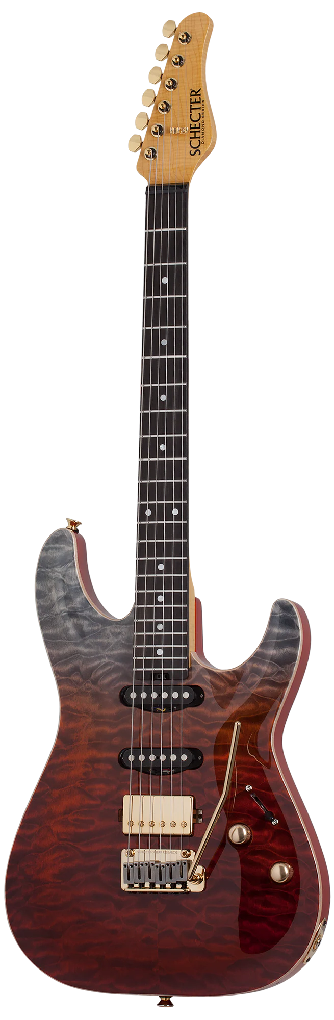Schecter California Classic Electric Guitar - Bengal Fade - Image 2