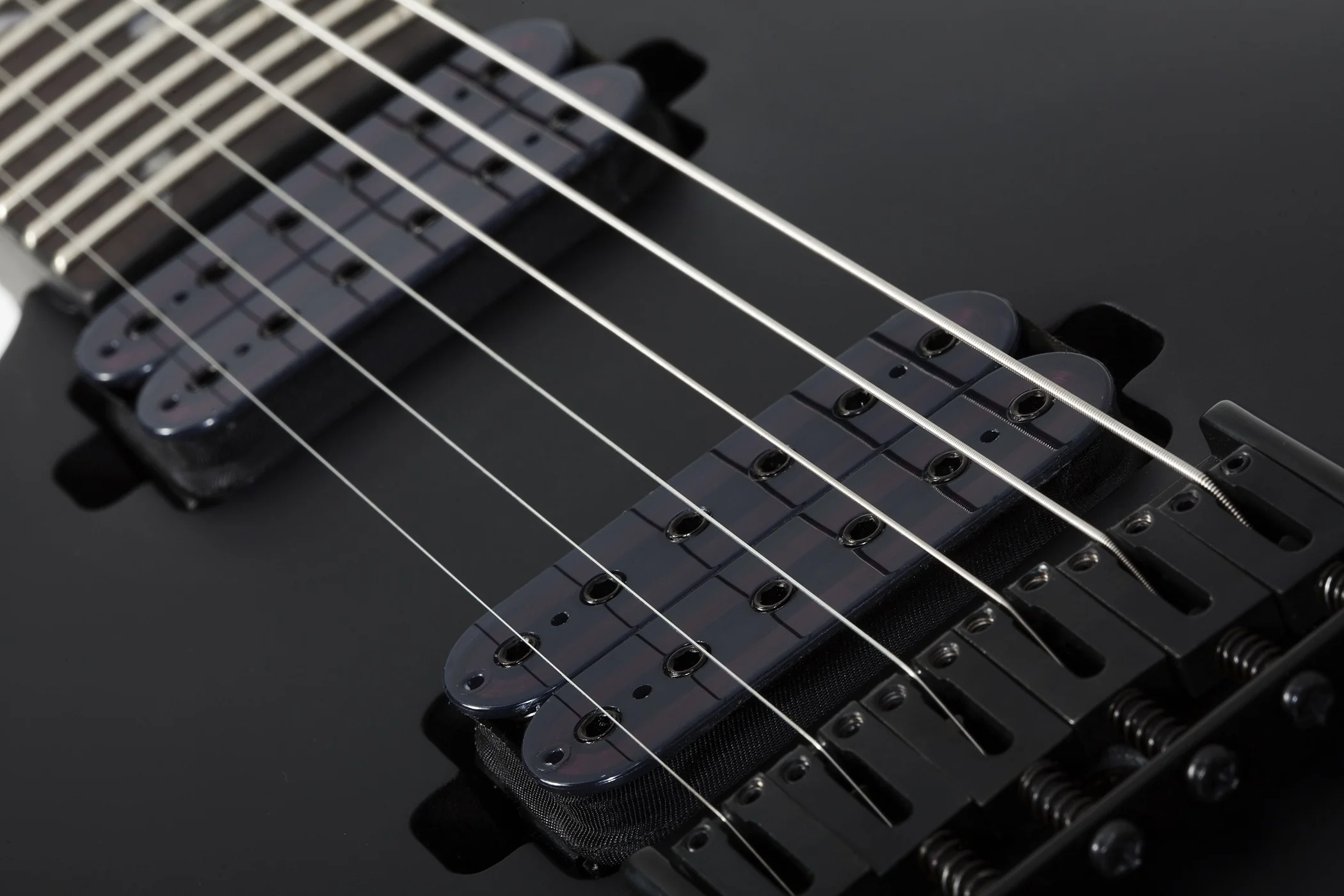 Schecter Damien-6 Left-Handed Electric Guitar - Satin Black - Image 3