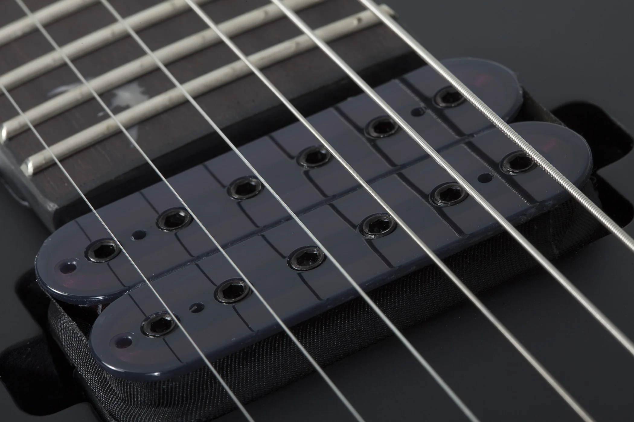 Schecter Damien-6 Left-Handed Electric Guitar - Satin Black - Image 5