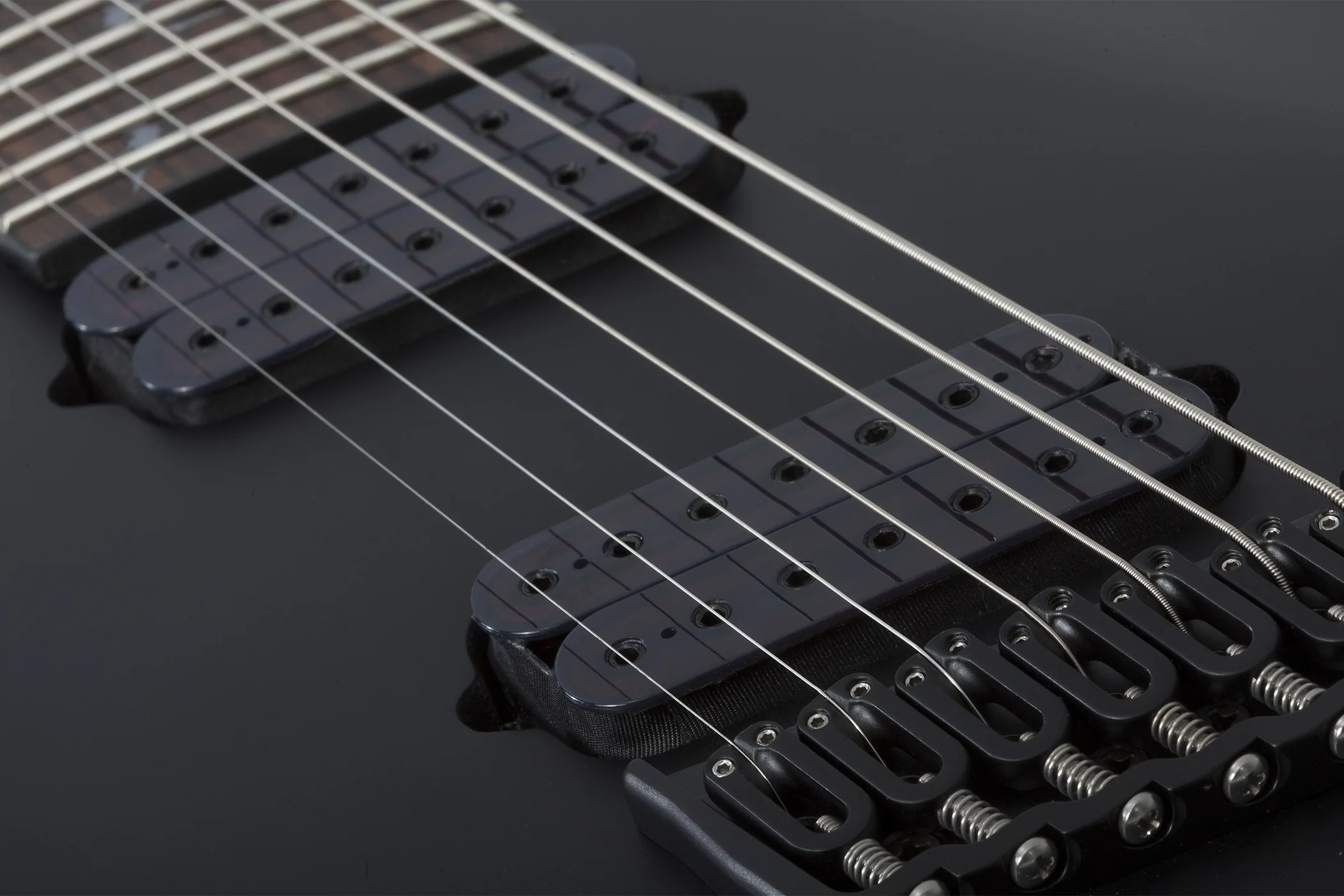 Schecter Damien-7 MS Left-Handed Electric Guitar - Satin Black - Image 5