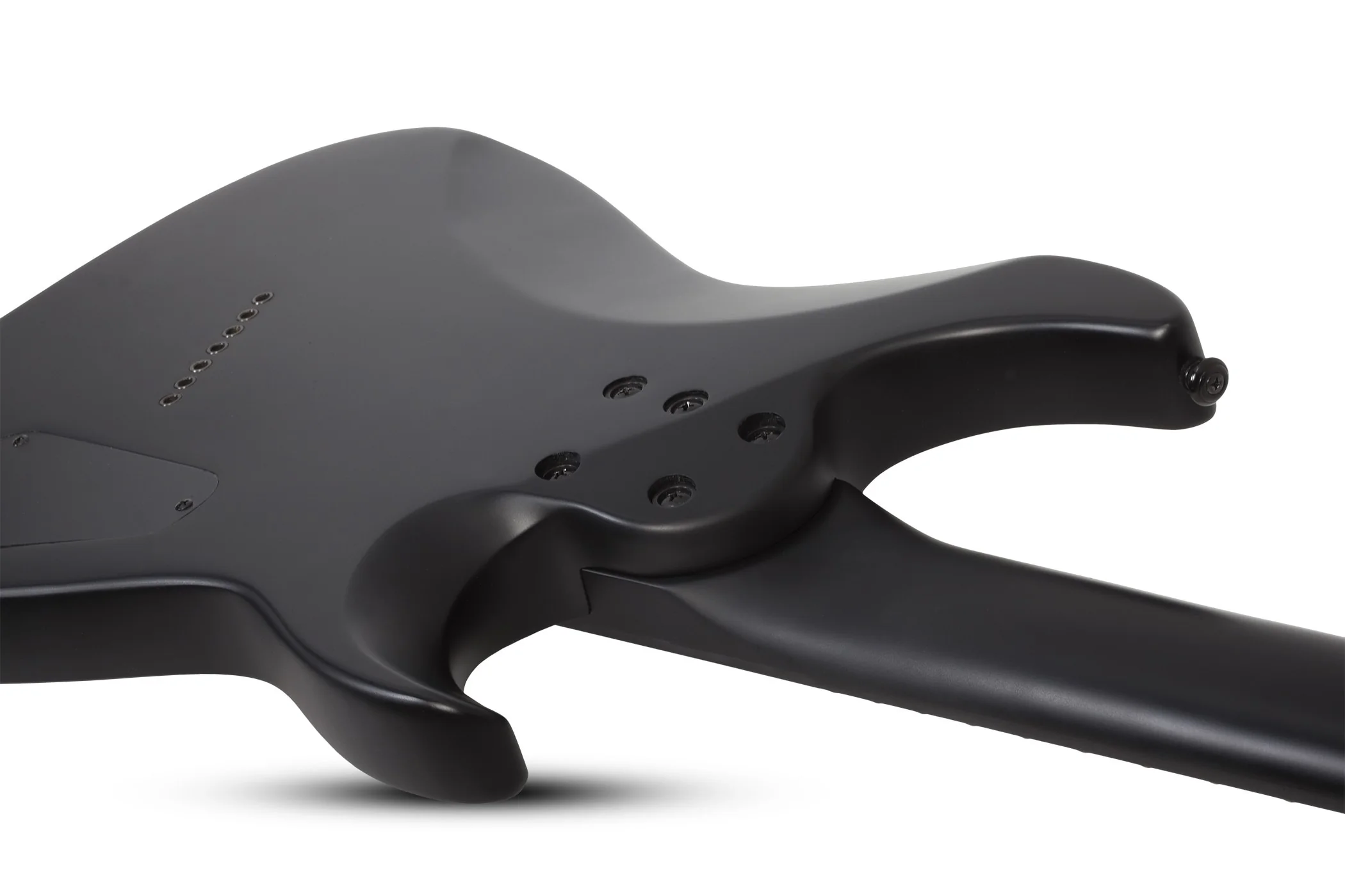 Schecter Damien-7 MS Left-Handed Electric Guitar - Satin Black - Image 6