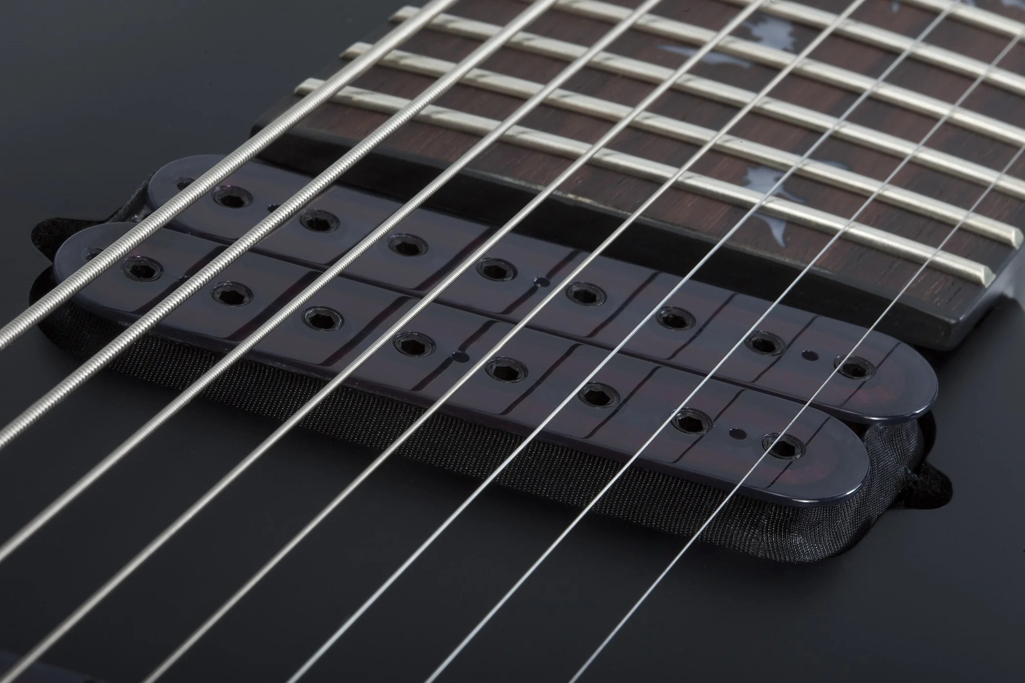 Schecter Damien-8 MS Electric Guitar - Satin Black - Image 3