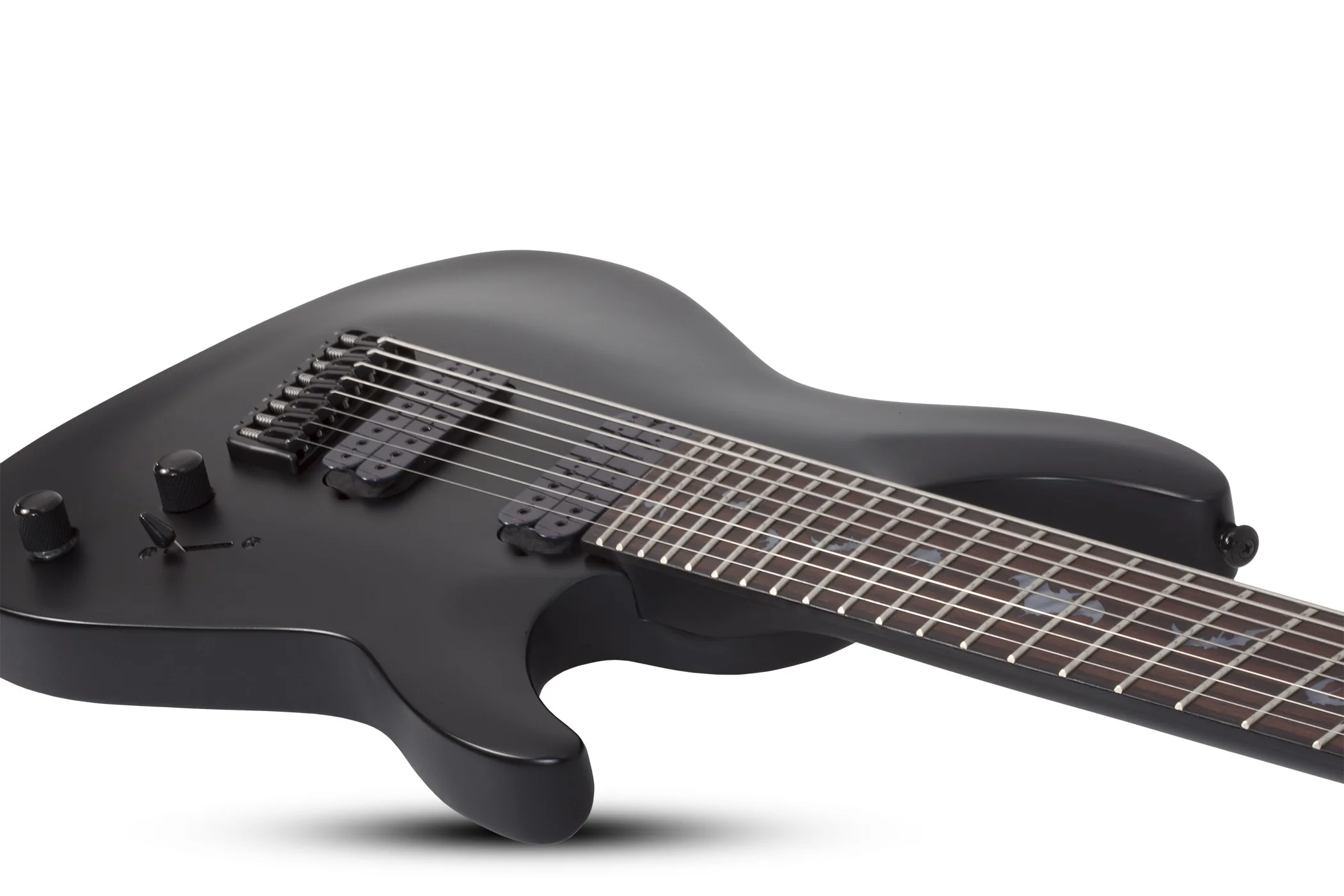 Schecter Damien-8 MS Electric Guitar - Satin Black - Image 4