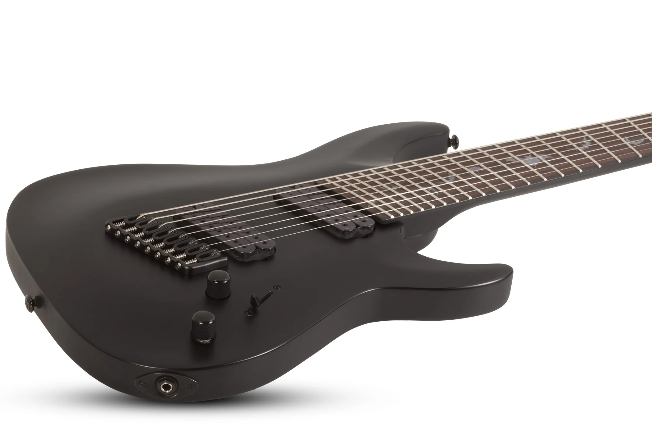 Schecter Damien-8 MS Electric Guitar - Satin Black - Image 8