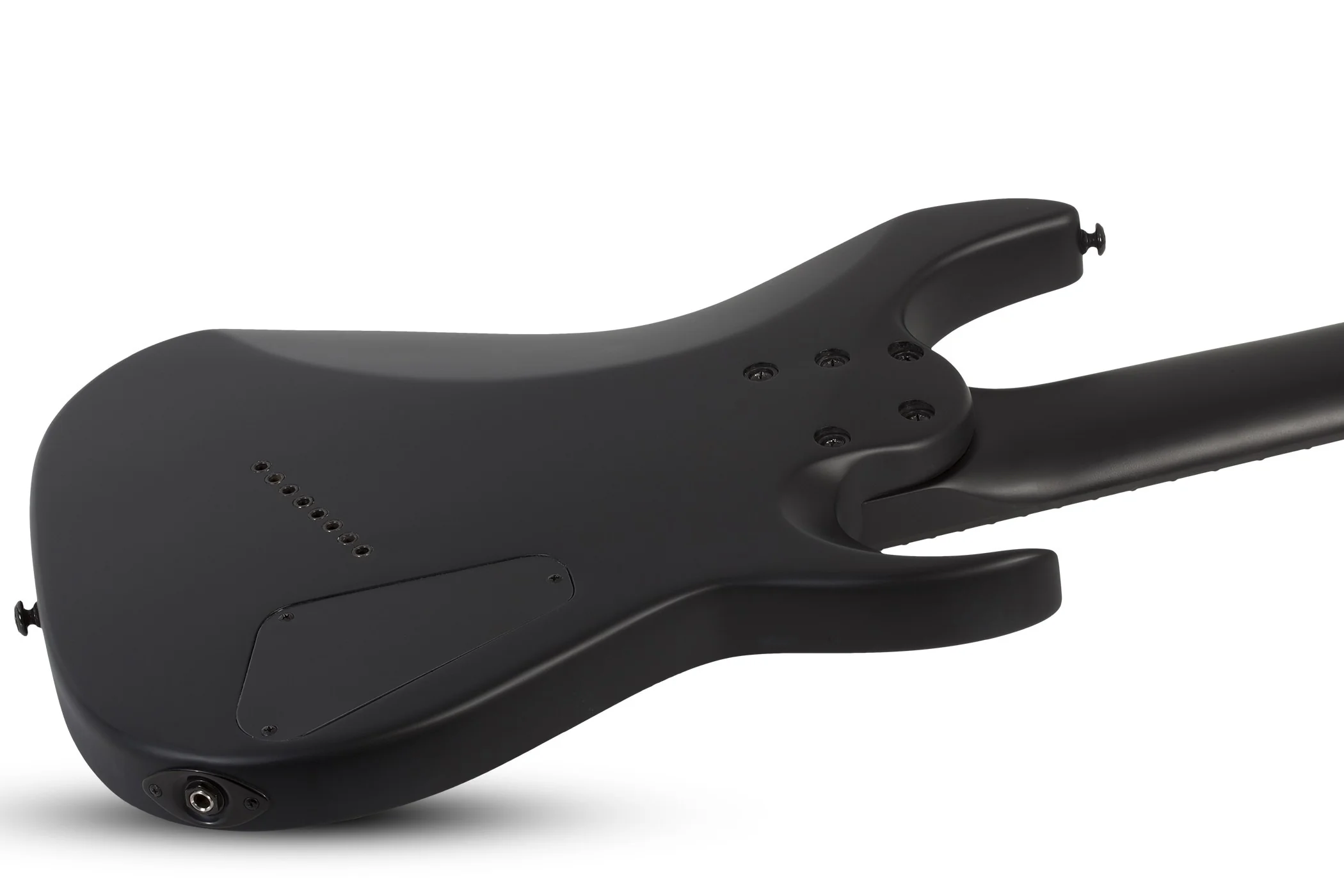 Schecter Damien-8 MS Left-Handed Electric Guitar - Satin Black - Image 6
