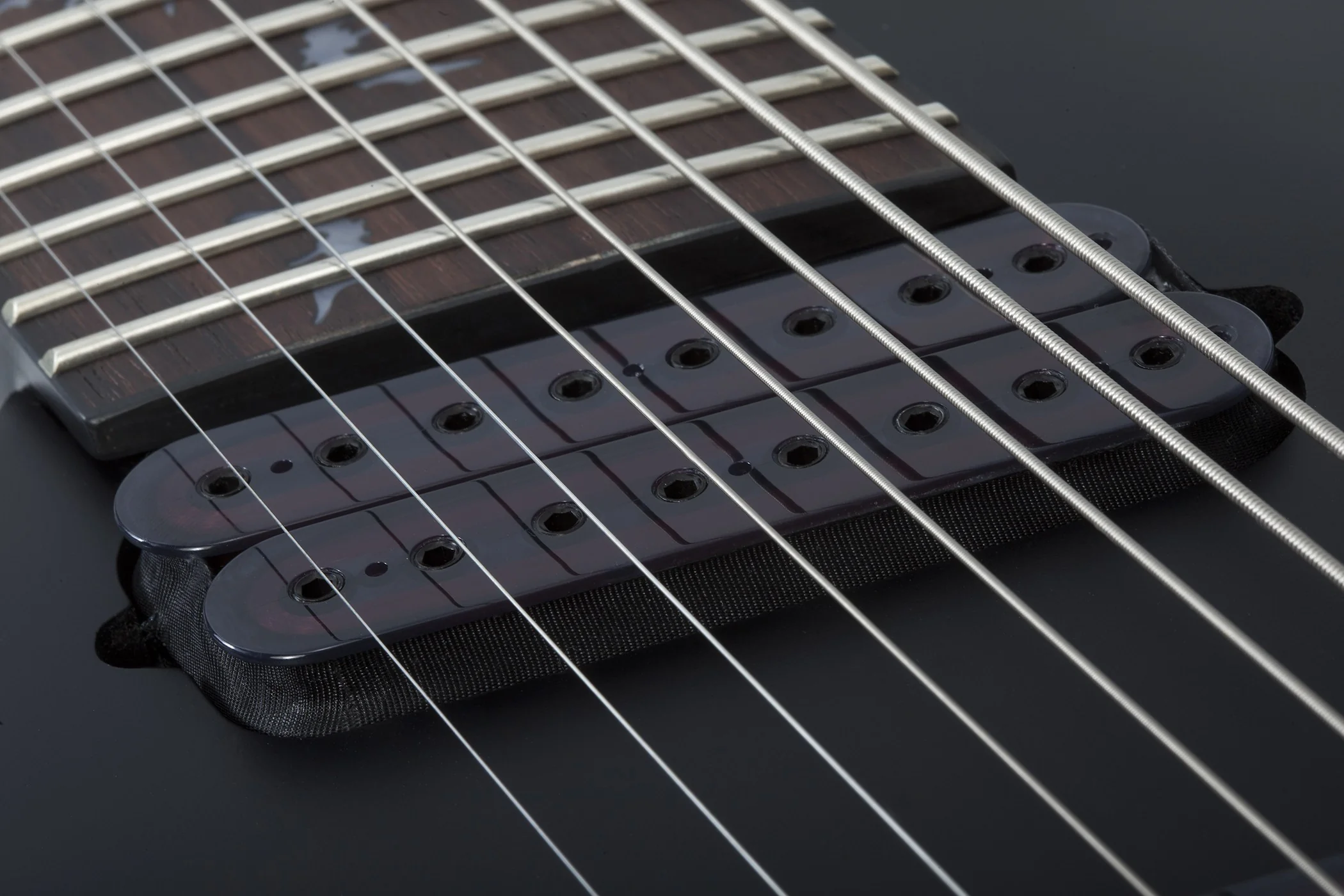 Schecter Damien-8 MS Left-Handed Electric Guitar - Satin Black - Image 7