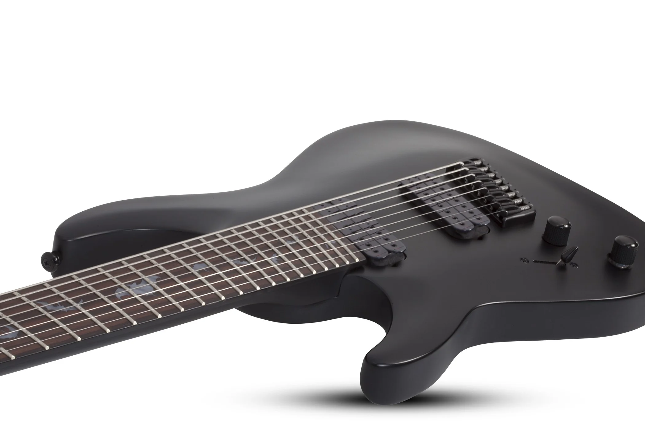 Schecter Damien-8 MS Left-Handed Electric Guitar - Satin Black - Image 8
