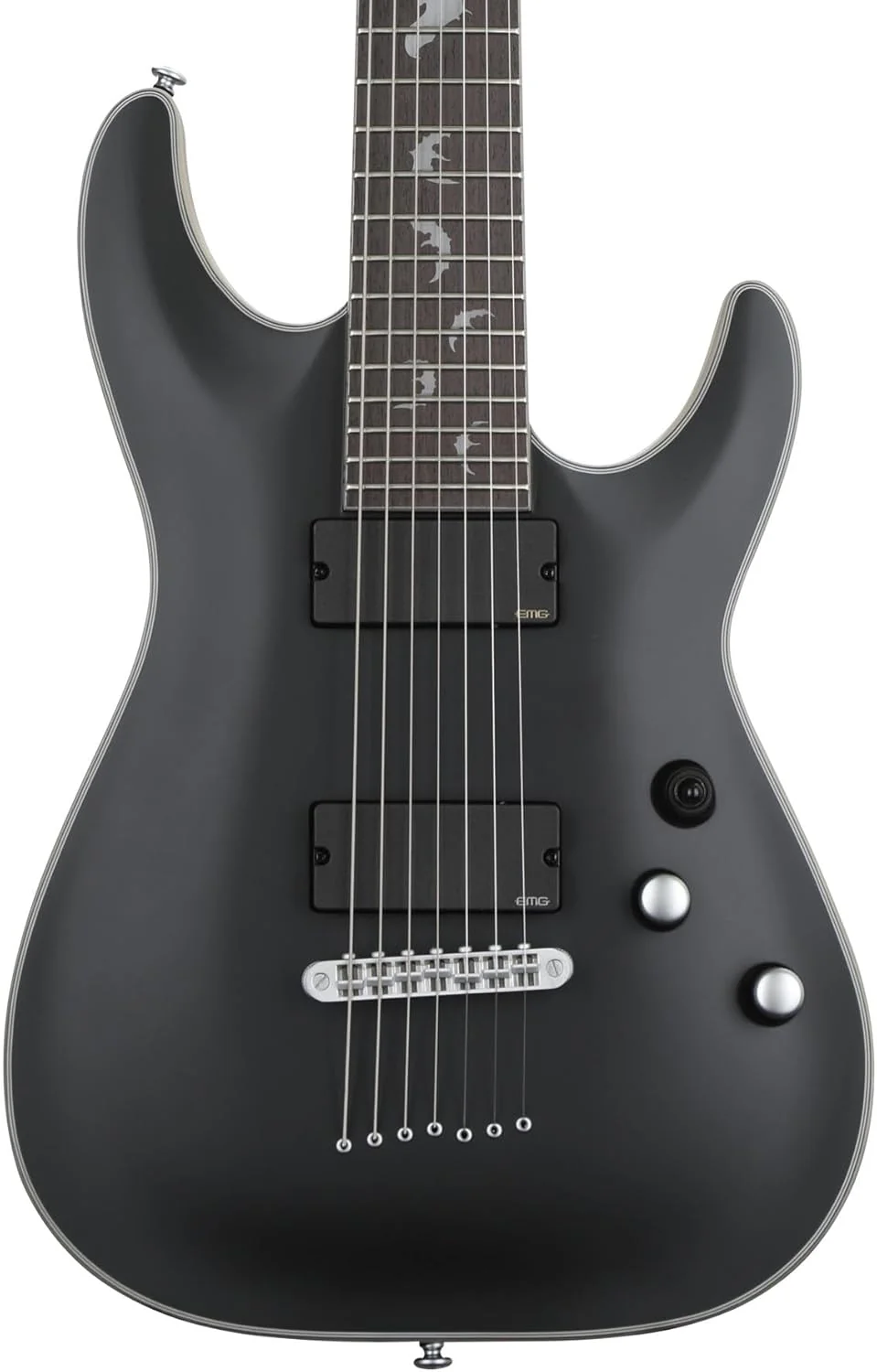 Schecter Damien Platinum 7 - Satin Black - Image 2