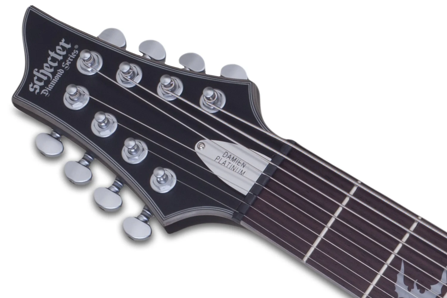 Schecter Damien Platinum-8 Left-Handed Electric Guitar - Satin Black - Image 5
