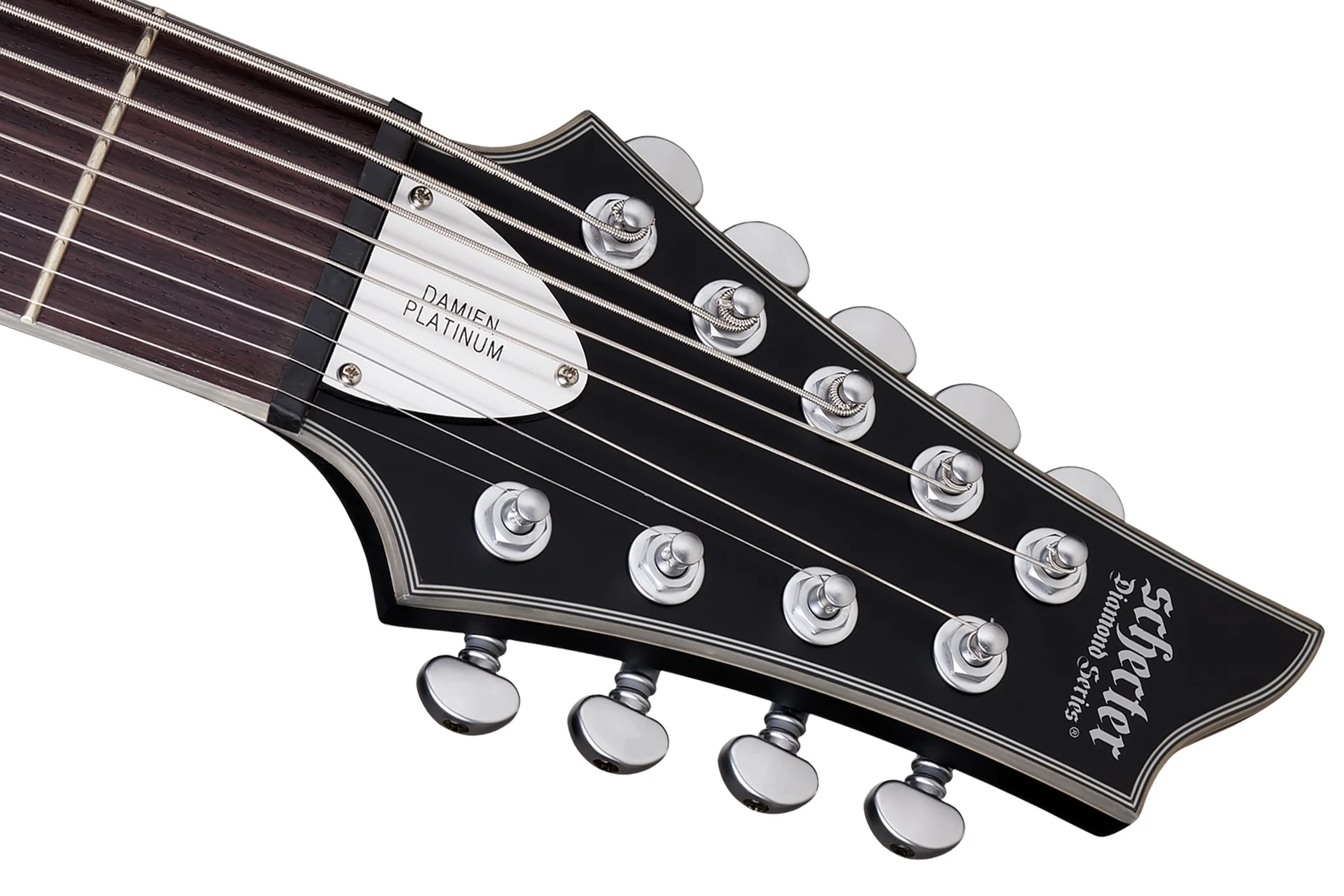 Schecter Damien Platinum-9 Electric Guitar - Satin Black - Image 6