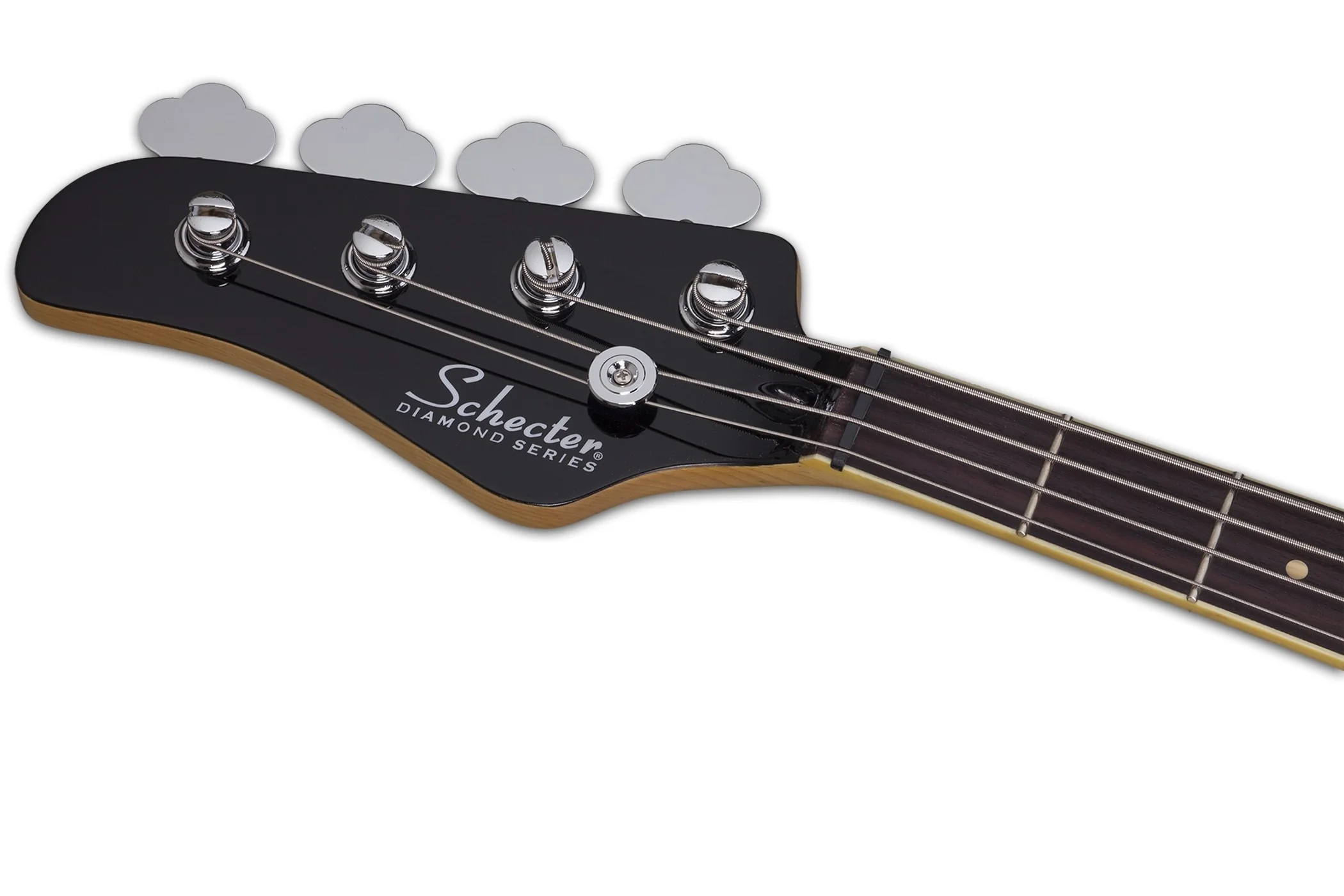Schecter dUg Pinnick Baron-H Left-Handed Electric Bass Guitar - Gloss Black - Image 9