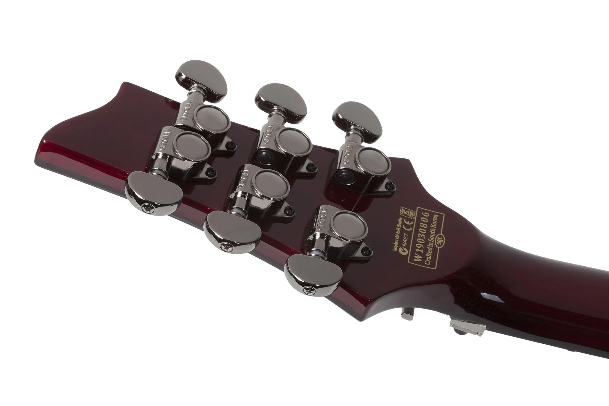 Schecter Hellraiser C-1 FR Left-Handed Electric Guitar - Black Cherry - Image 8