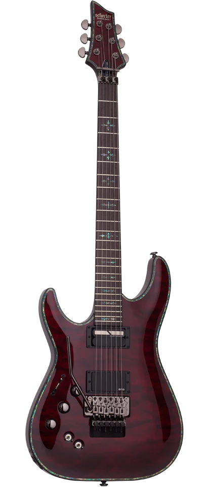 Schecter Hellraiser C-1 FR S Left-Handed Electric Guitar - Black Cherry - Image 2