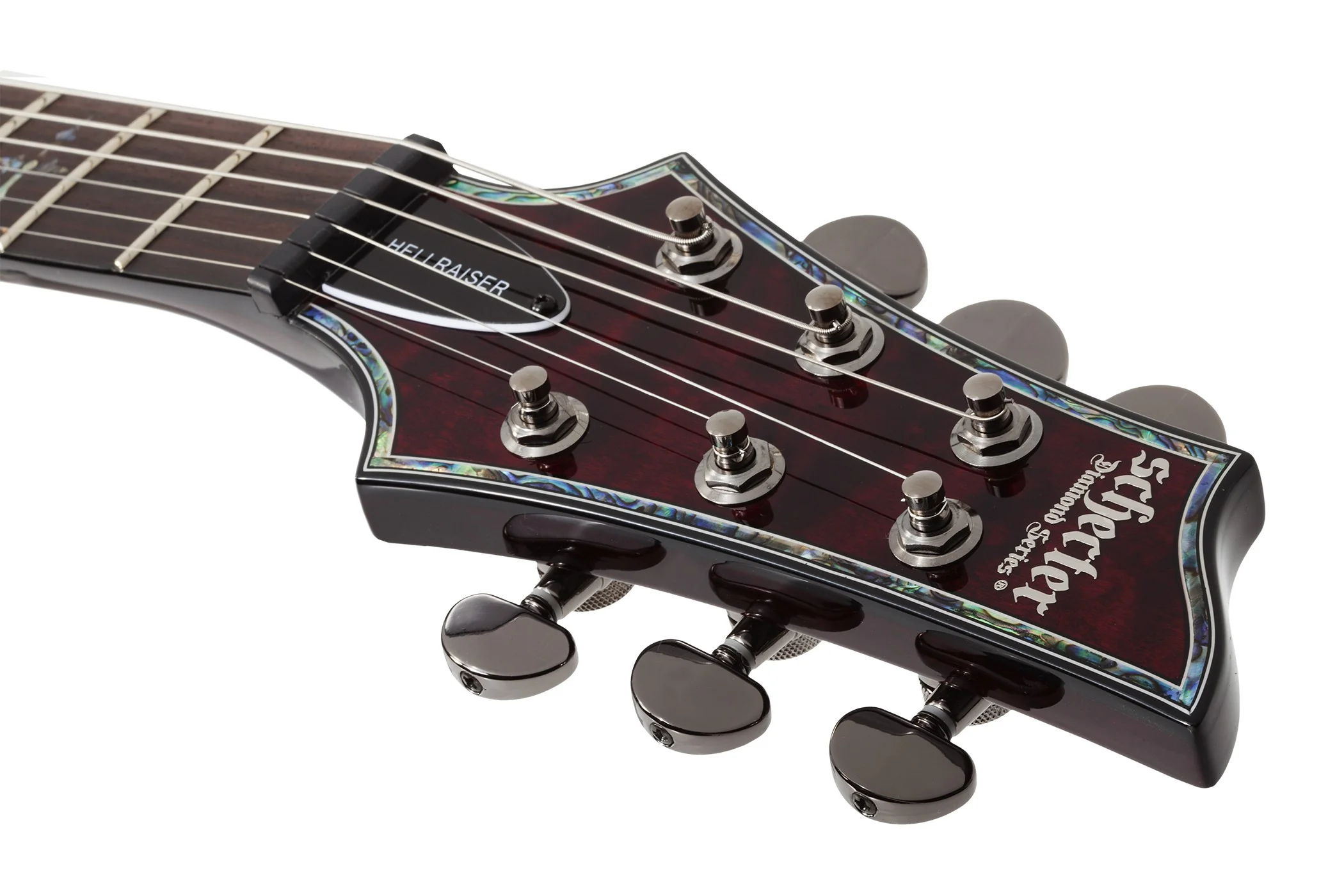 Schecter Hellraiser C-1 Left-Handed Electric Guitar - Black Cherry - Image 6