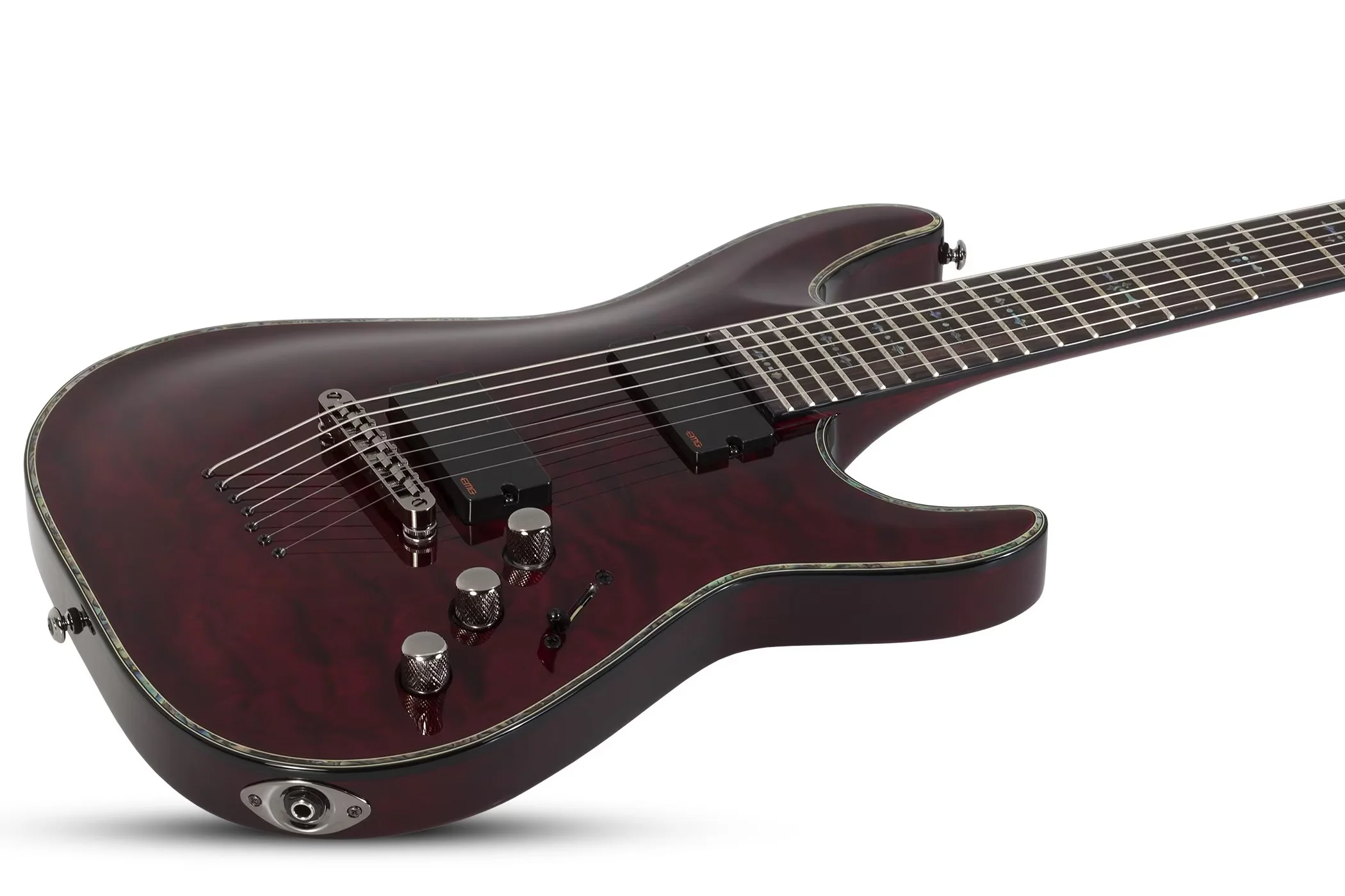 Schecter Hellraiser C-7 Electric Guitar - Black Cherry - Image 3