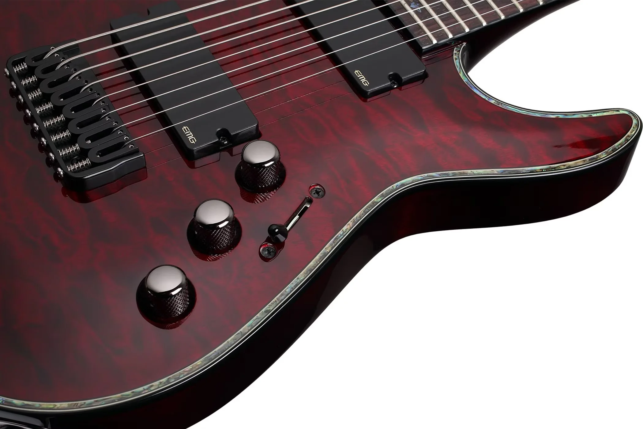 Schecter Hellraiser C-8 Electric Guitar - Black Cherry - Image 7