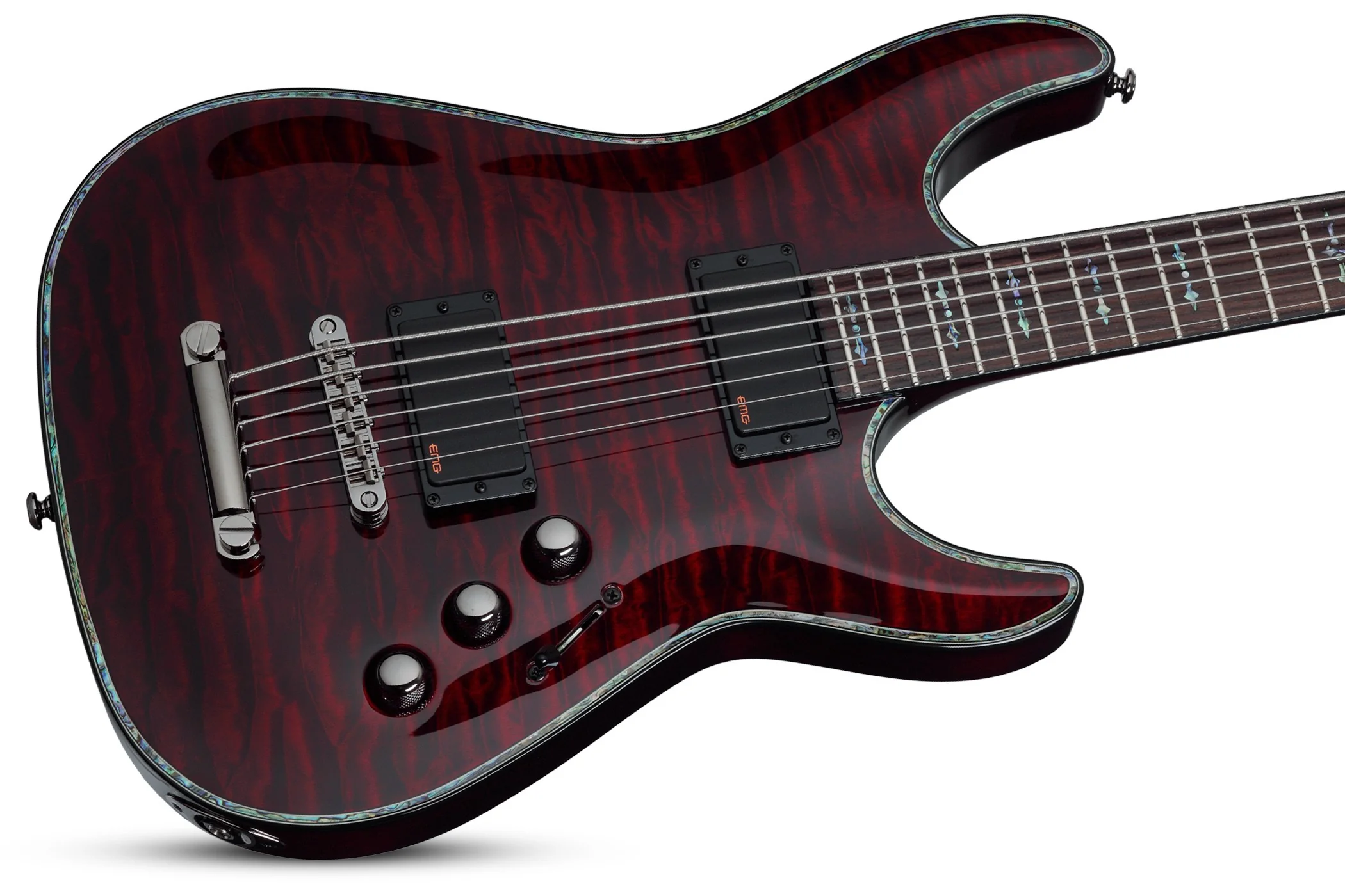 Schecter Hellraiser C VI Electric Guitar - Black Cherry - Image 4