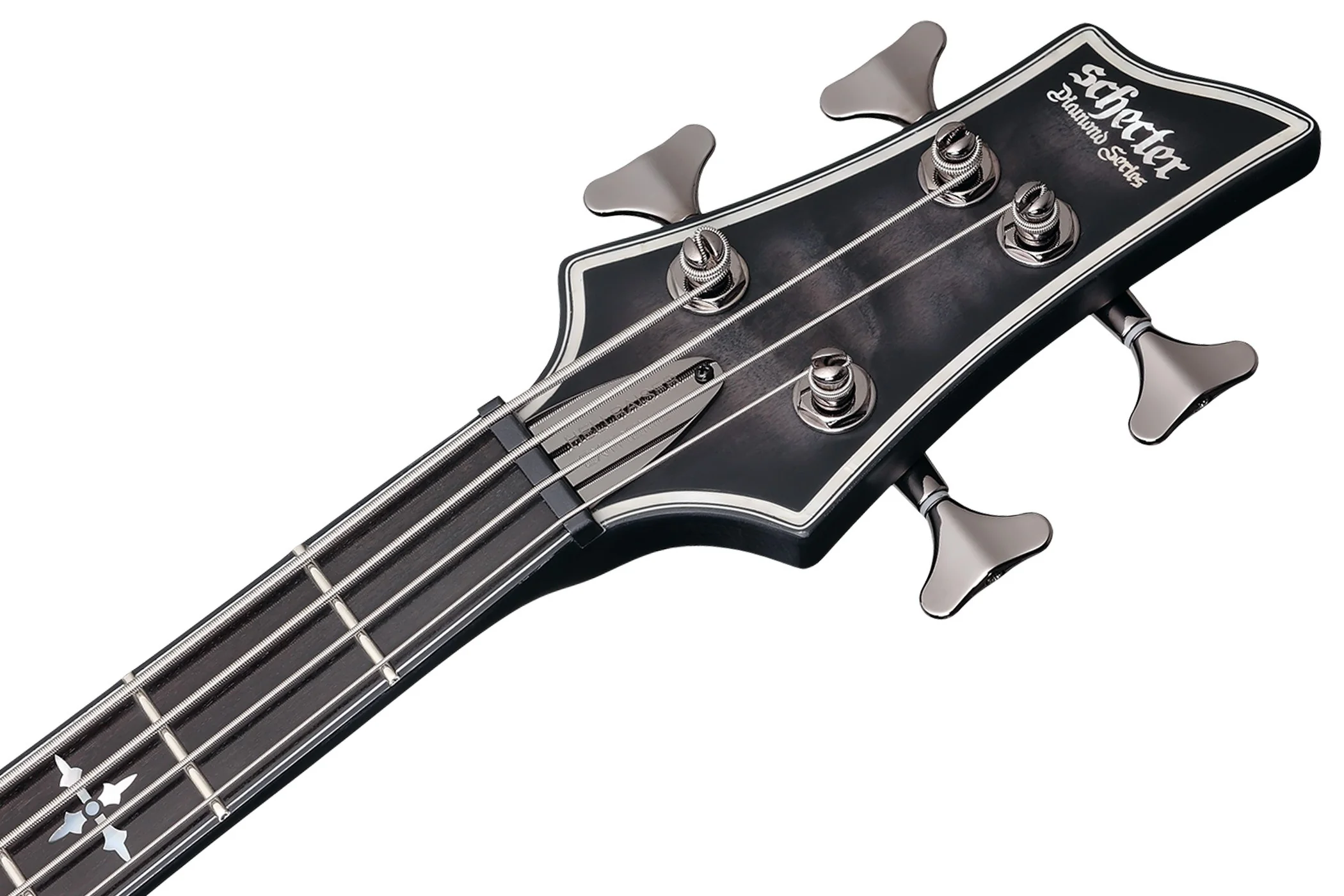 Schecter Hellraiser Extreme-4 Electric Bass Guitar - See Thru Black Satin - Image 7